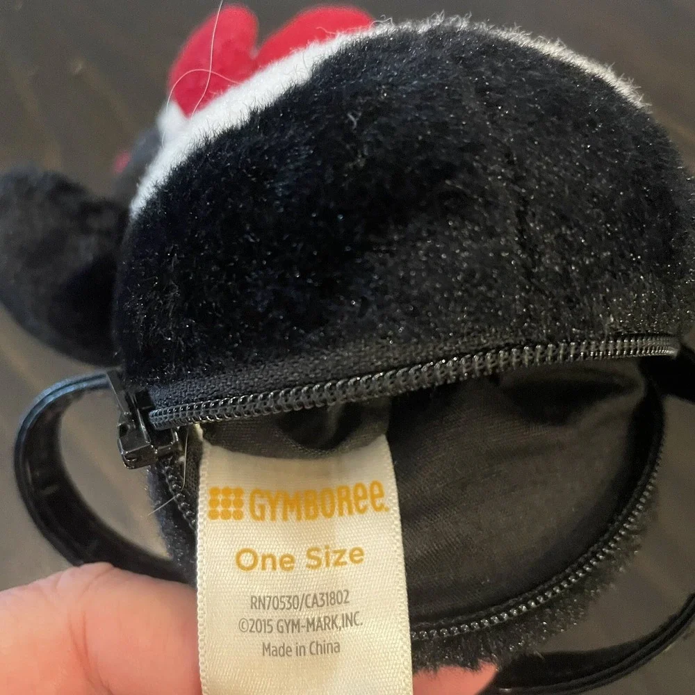 Gymboree Penguin Purse Kids OS Black Good Plush Animal Winter Scarf Handbag